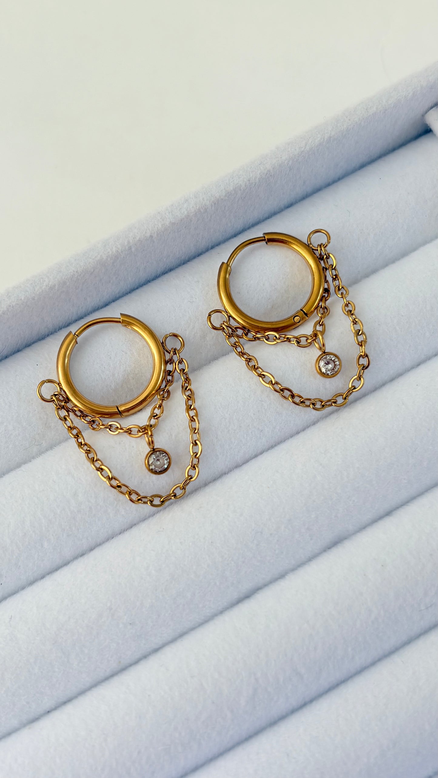 Aretes Chain & Shine