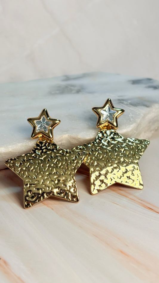 aretes estrella chunky