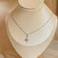 Collar Celeste Plata
