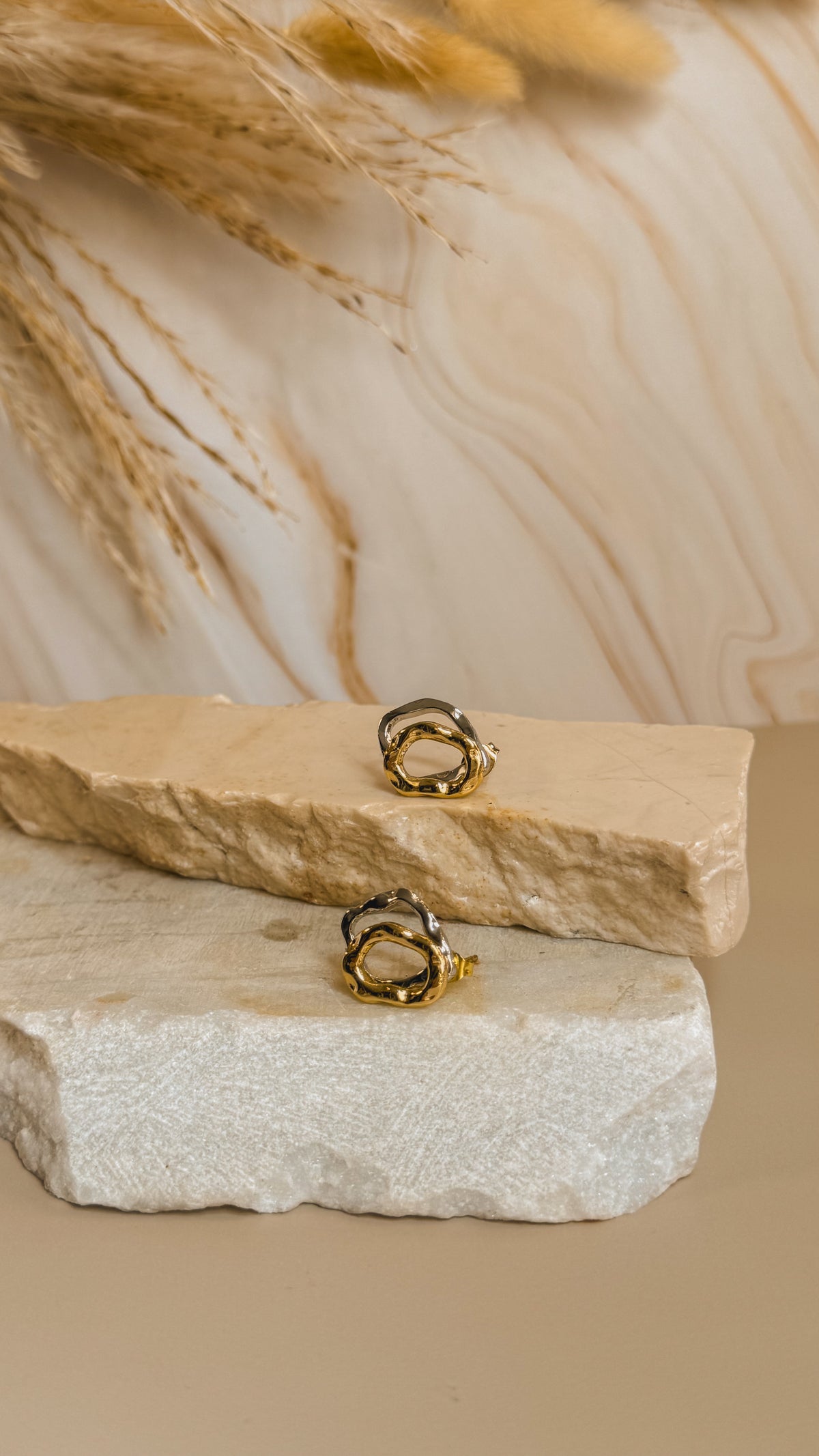 Aretes Olive Bicolor