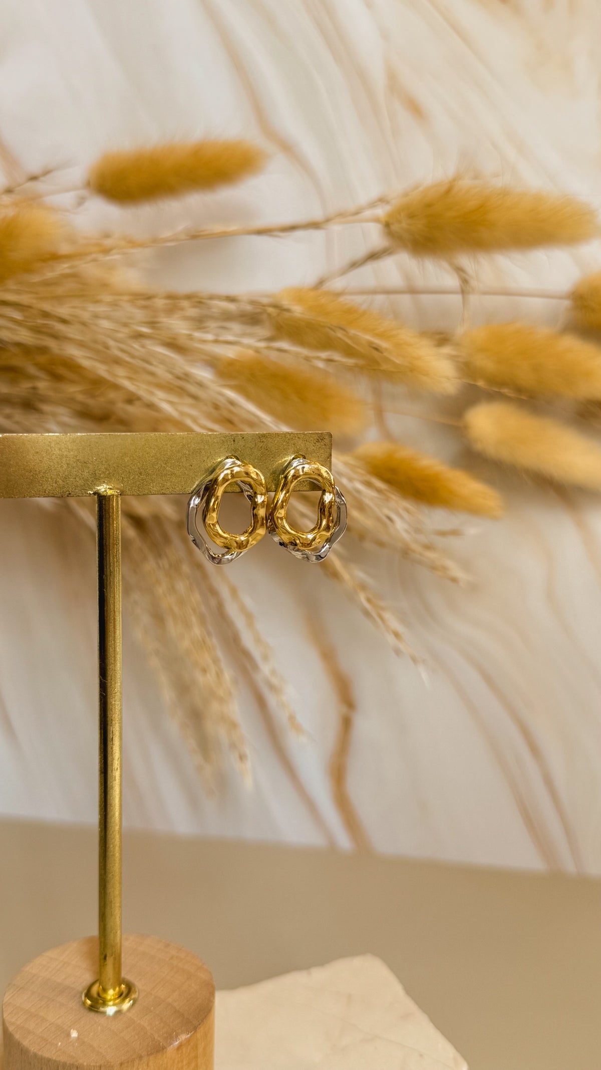 Aretes Olive Bicolor