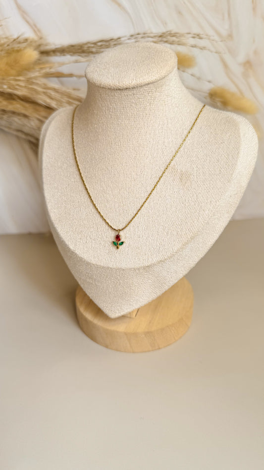 Collar Tulipán Rojo