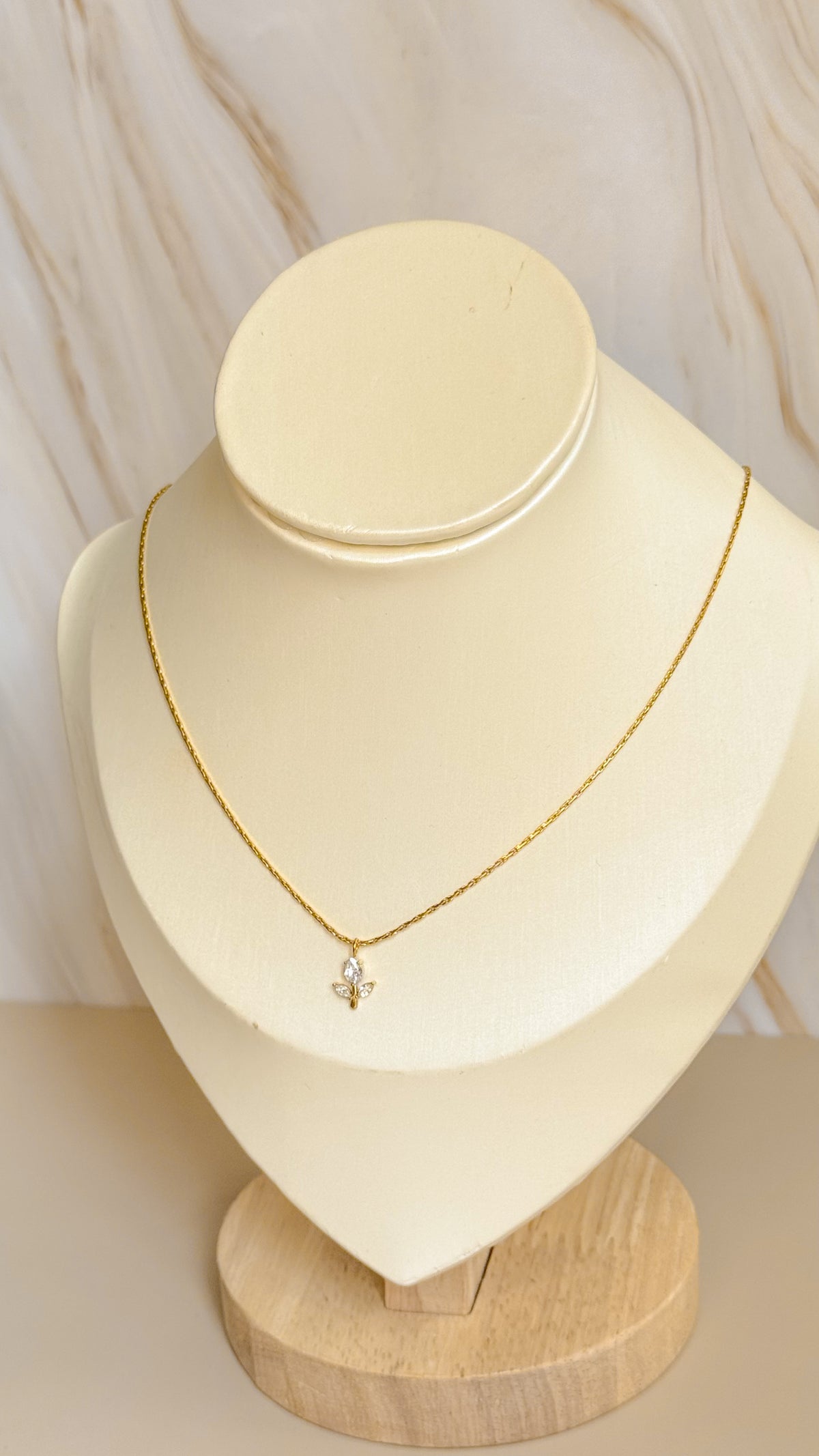 Collar Tulipán Blanco
