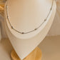 Collar basica balines plata