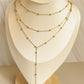 Collar Corbatero Triple Dorado