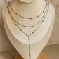 Collar Corbatero Triple Plata
