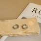 Set Aretes diamantes plata 3pzs