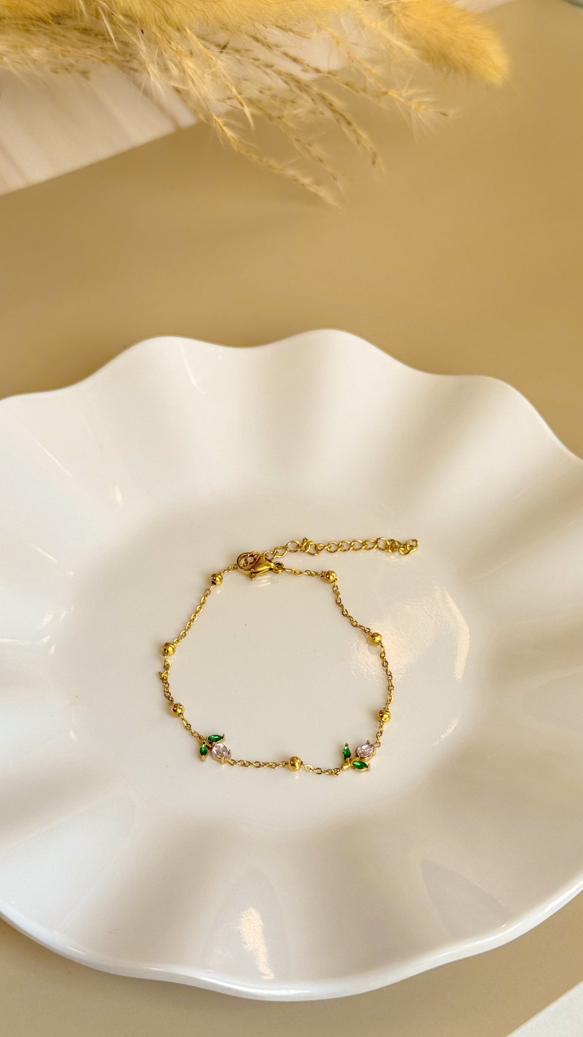 pulsera tulipanes doble rosa