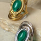 Anillo Esmeralda Dorado #7