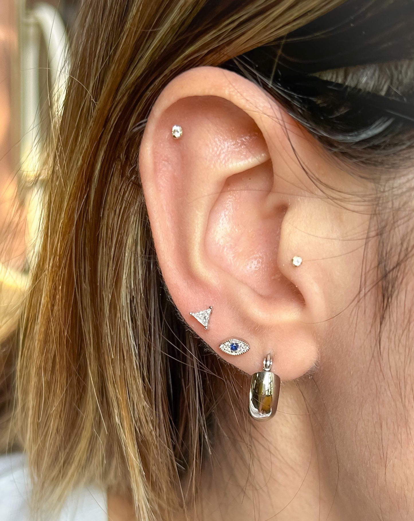 Piercing Ojo Plata (Plata 925)