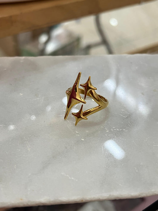 Anillo Destello Dorado