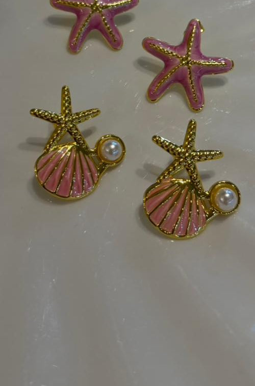 Aretes Pink Shell