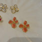 Aretes Flor Coral