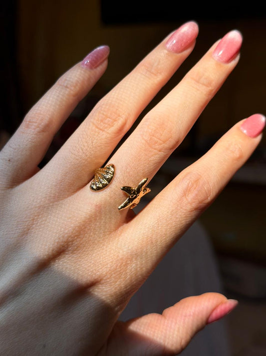 Anillo Starfish & Shell
