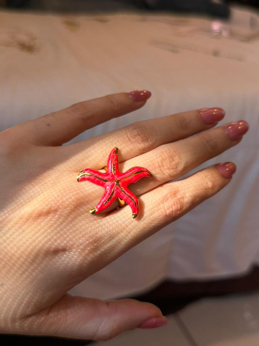 Anillo Starfish Rosa