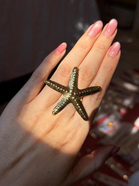 Anillo Maxi Starfish Gold