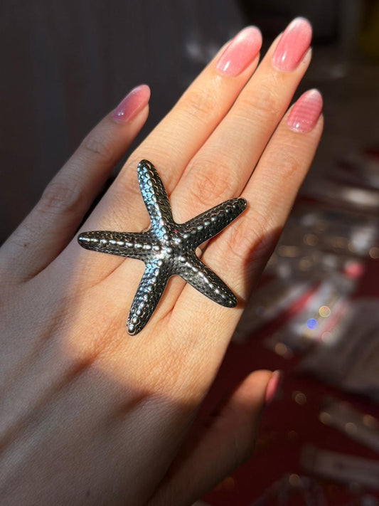 Anillo Maxi Starfish Silver