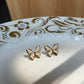 Aretes Mariposa Blanco