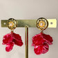 Aretes Acrylic Rain Fucsia