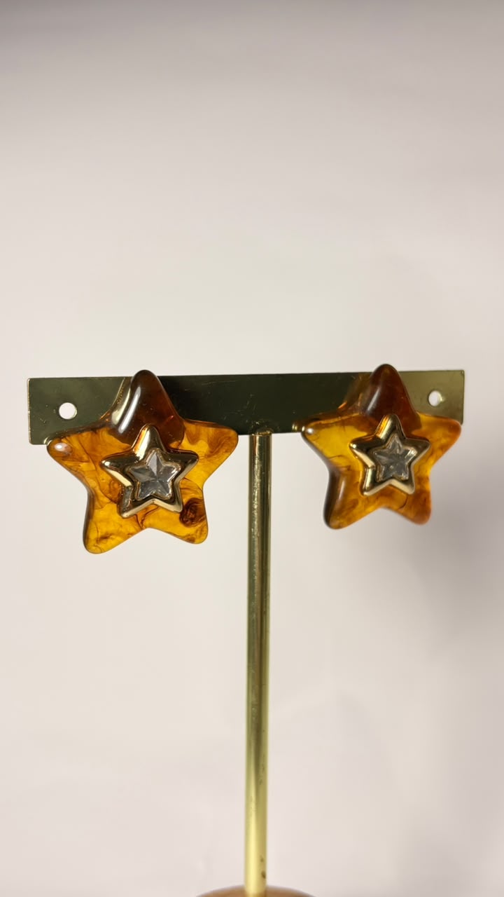 Aretes Estrella Brown