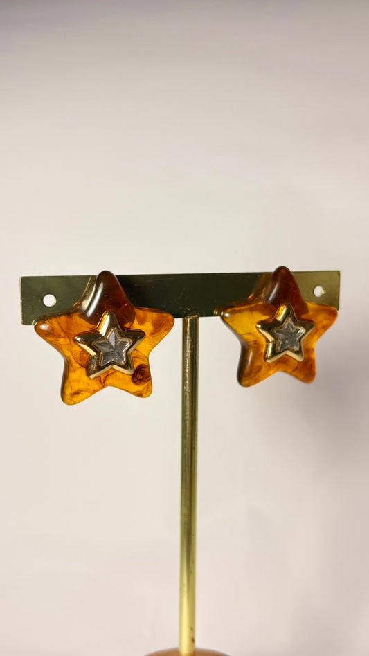Aretes Estrella Brown