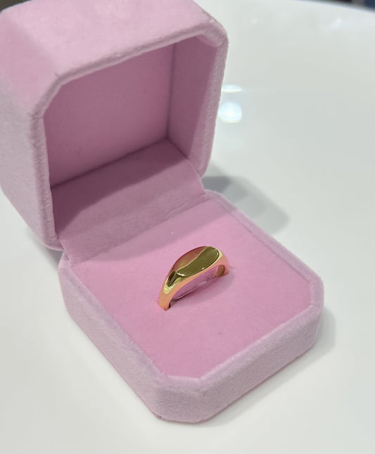 Anillo Placa Gold